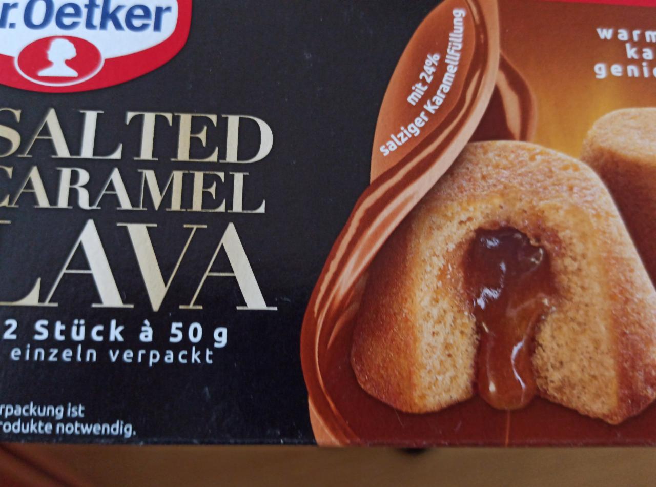 Fotografie - salted caramel LAVA 2 Stück Dr.Oetker