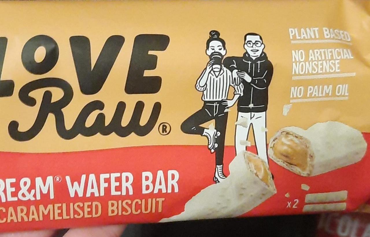 Fotografie - Cre&m wafer caramelised biscuit bars LoveRaw