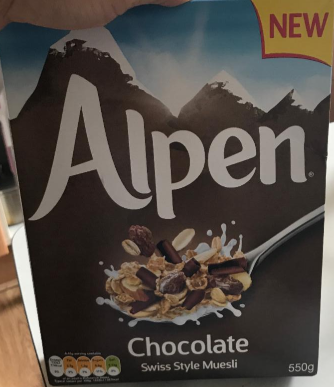 Fotografie - Chocolate Swiss Style Muesli Alpen