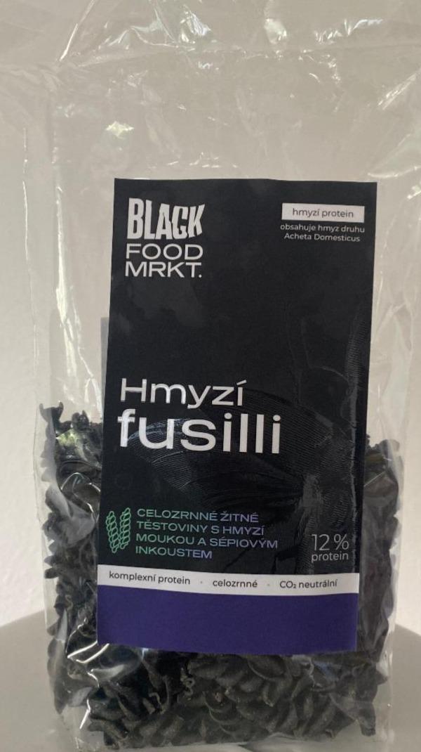 Fotografie - Hmyzí fusilli Black food mrkt