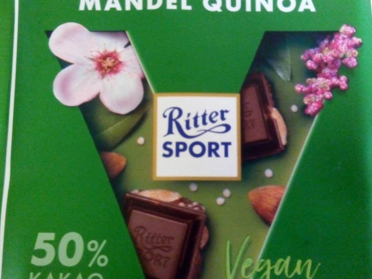 Fotografie - Vegan Dunkle Mandel Quinoa Ritter Sport