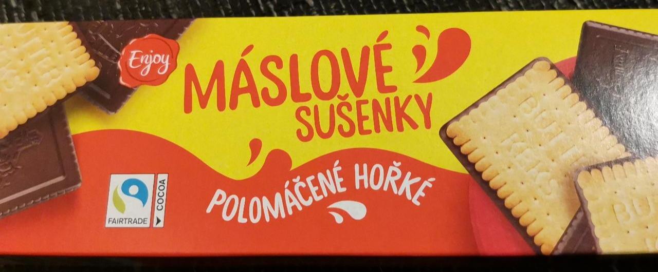 Fotografie - Máslové sušenky polomáčené hořké Enjoy