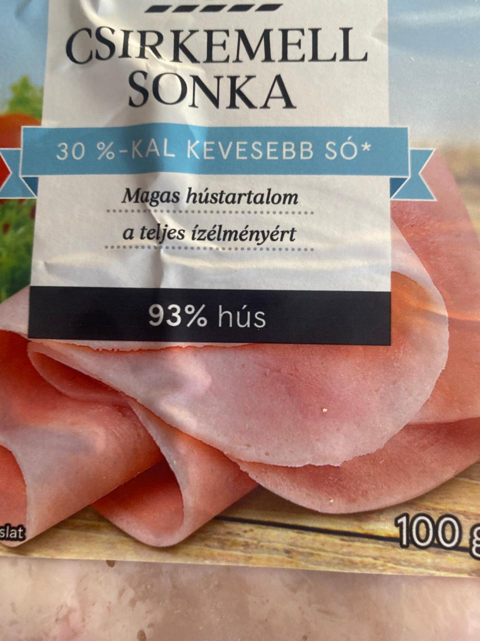 Fotografie - Kuřecí šunka o 30% méňe soli 93% masa Tesco