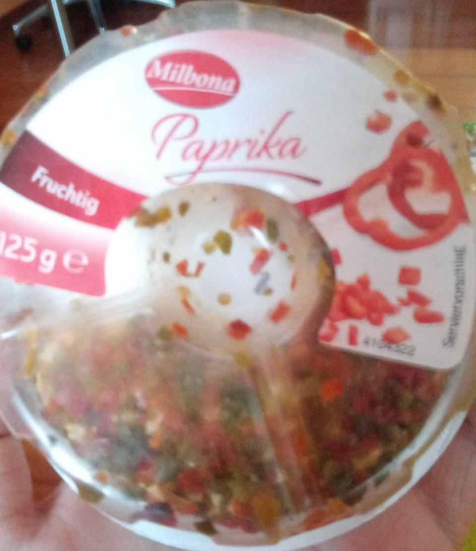 Fotografie - Frischkäse Zubereitung Paprika Milbona