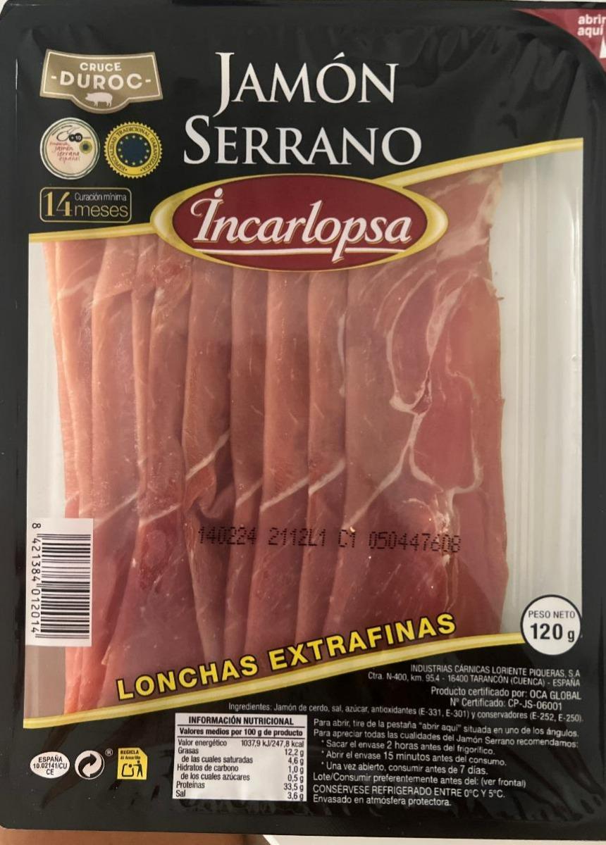 Fotografie - Jamón serrano Incarlopsa