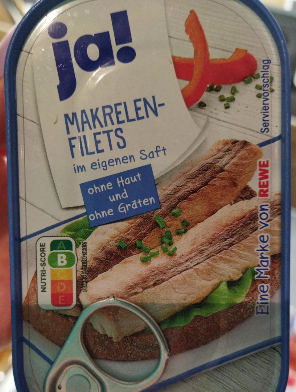 Fotografie - Makrelen-Filets im eigenen Saft Ja!