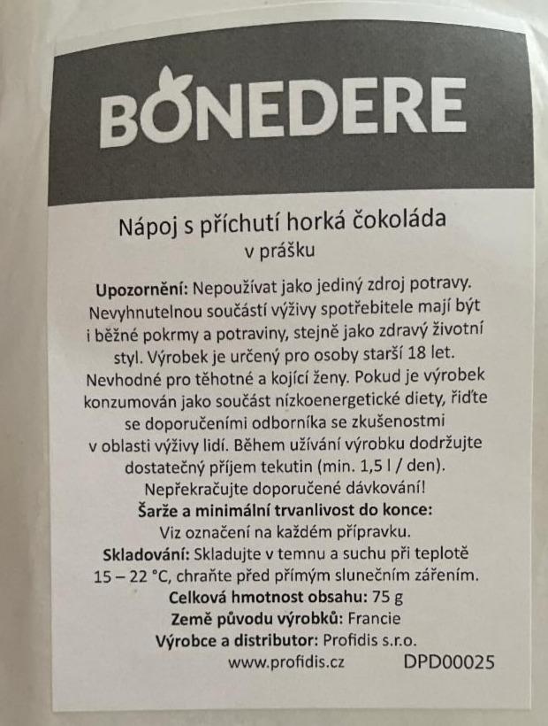 Fotografie - Bonedere Nápoj s příchutí horká čokoláda