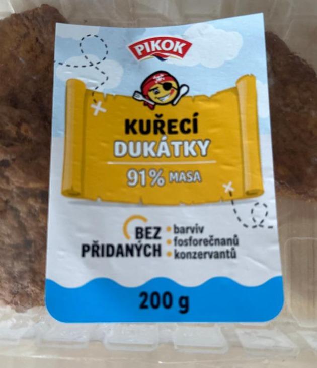 Fotografie - Kuřecí dukátky 91% masa Pikok