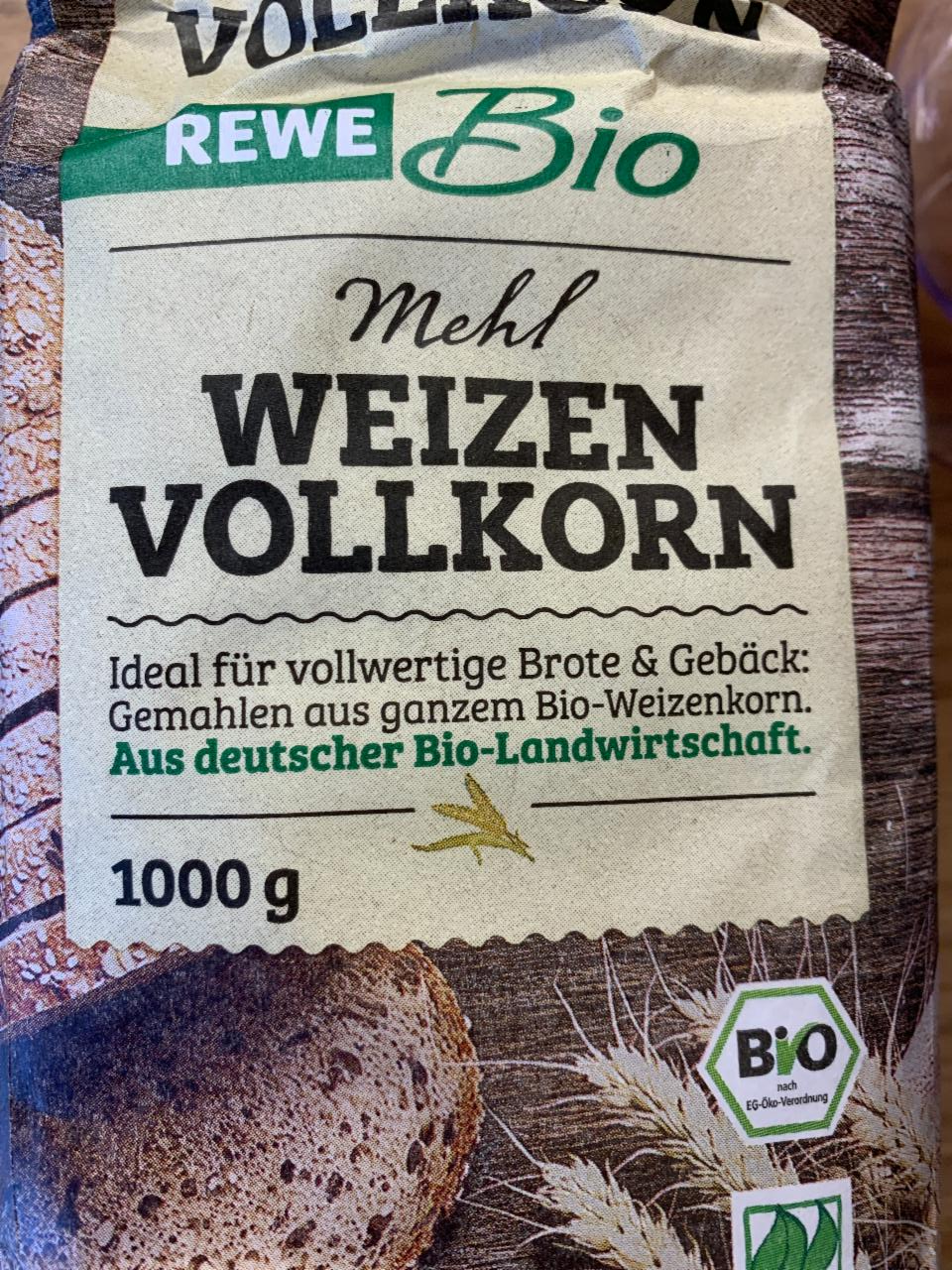 Fotografie - Mehl Weizen Vollkorn Rewe Bio