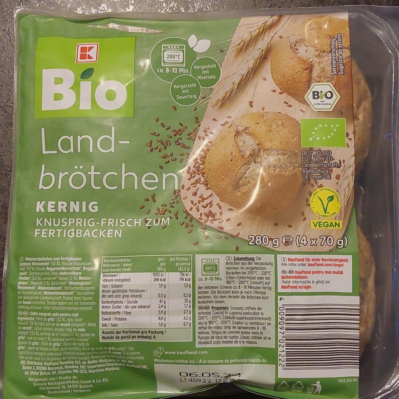 Fotografie - Landbrötchen kernig K-Bio