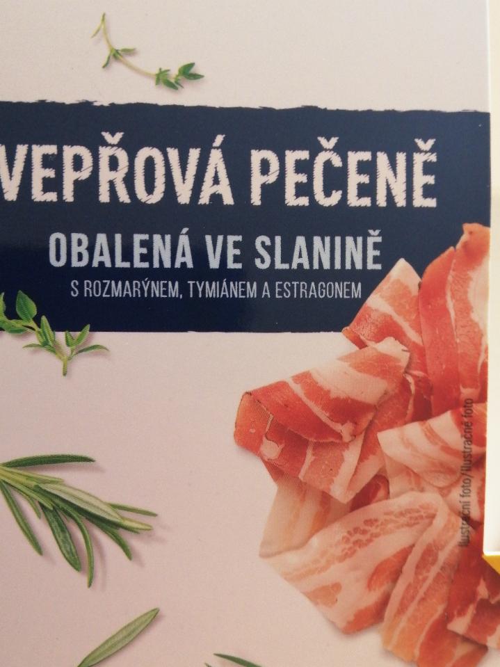 Fotografie - Vepřová pečeně obalená ve slanině s rozmarýnem, tymiánem a estragonem Lidl