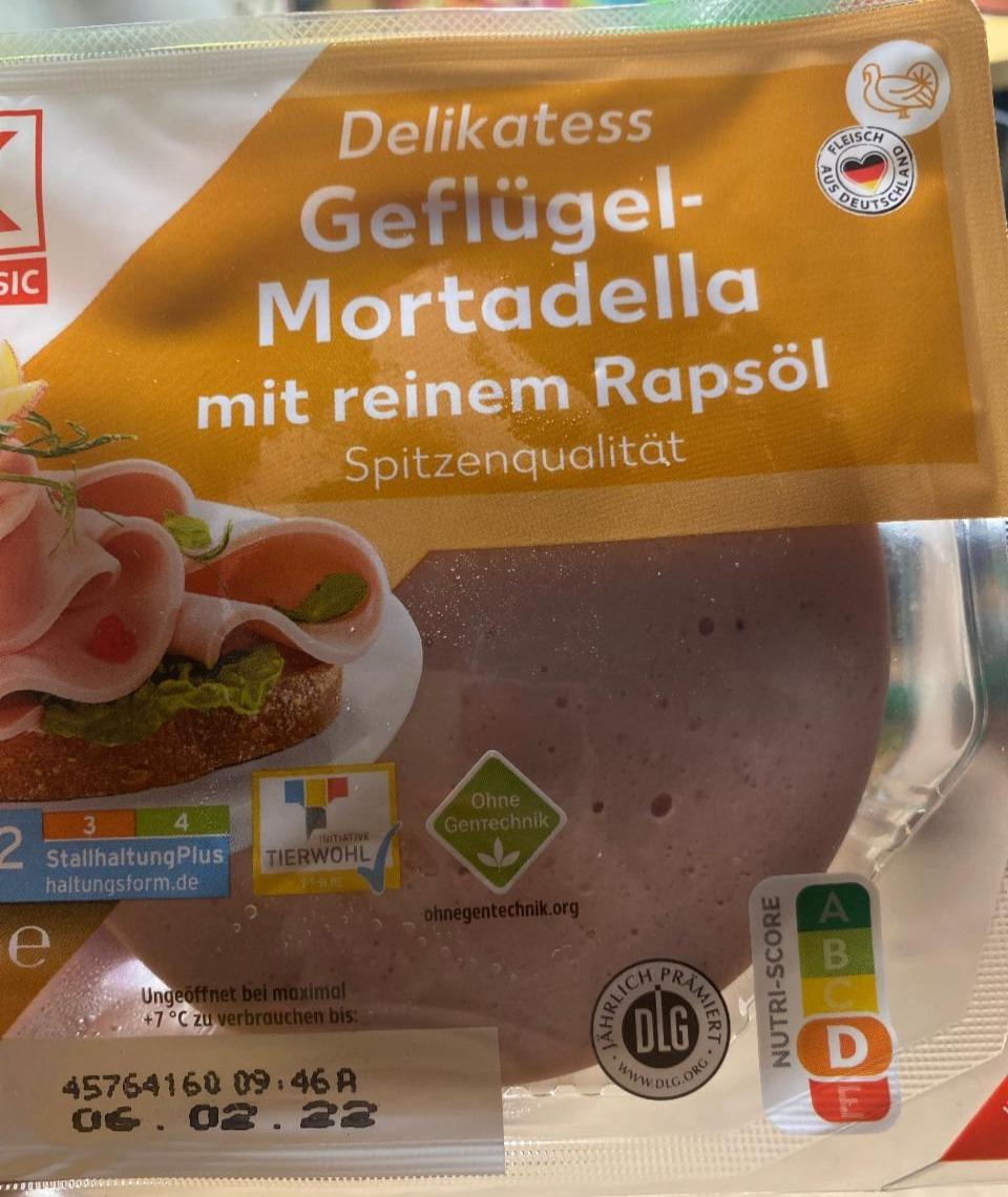 Fotografie - Geflügel-Mortadella mit reinem Rapsöl K-Classic