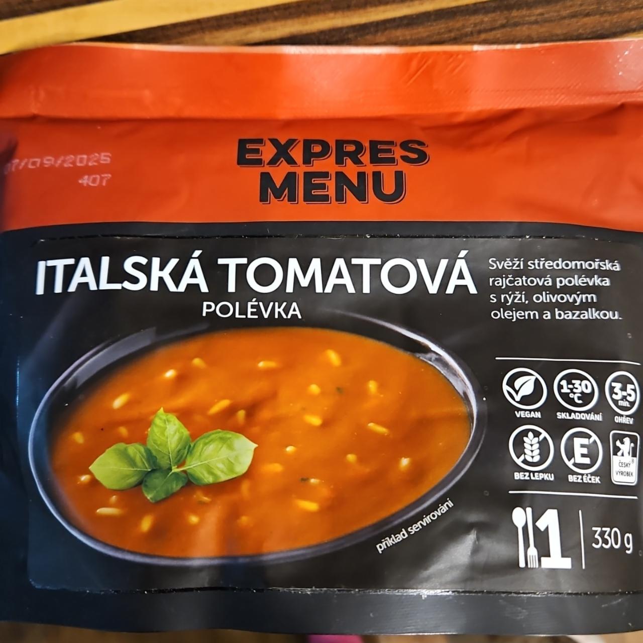 Fotografie - Italská tomatová polévka Expres menu