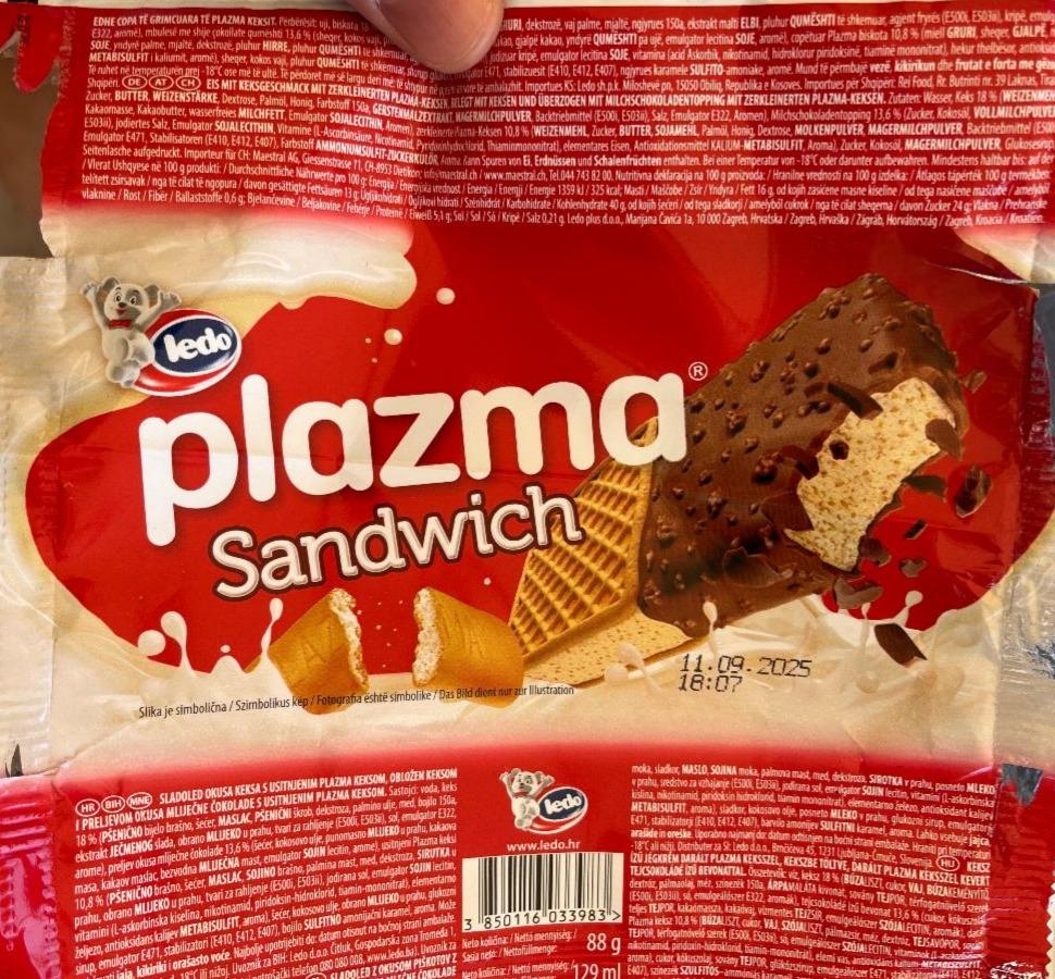 Fotografie - Plazma sandwich Ledo