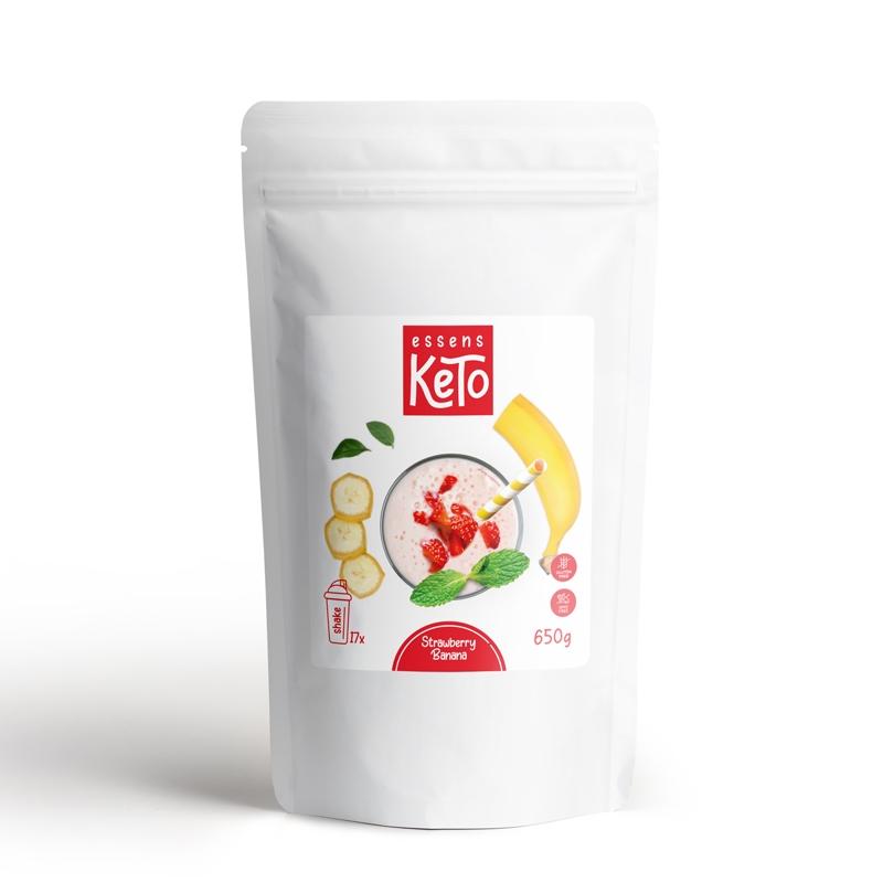 Fotografie - Protein Shake Banana + Strawberry Essens Keto