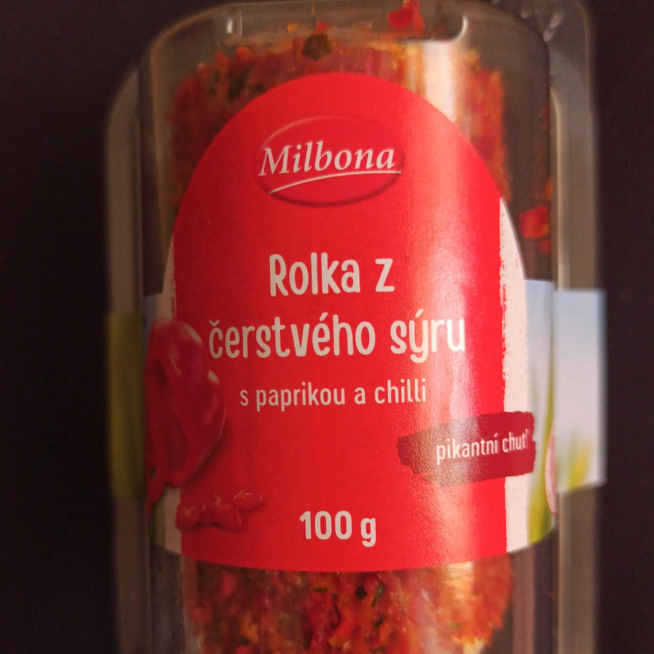 Fotografie - Rolka z čerstvého sýra s paprikou a chilli Milbona