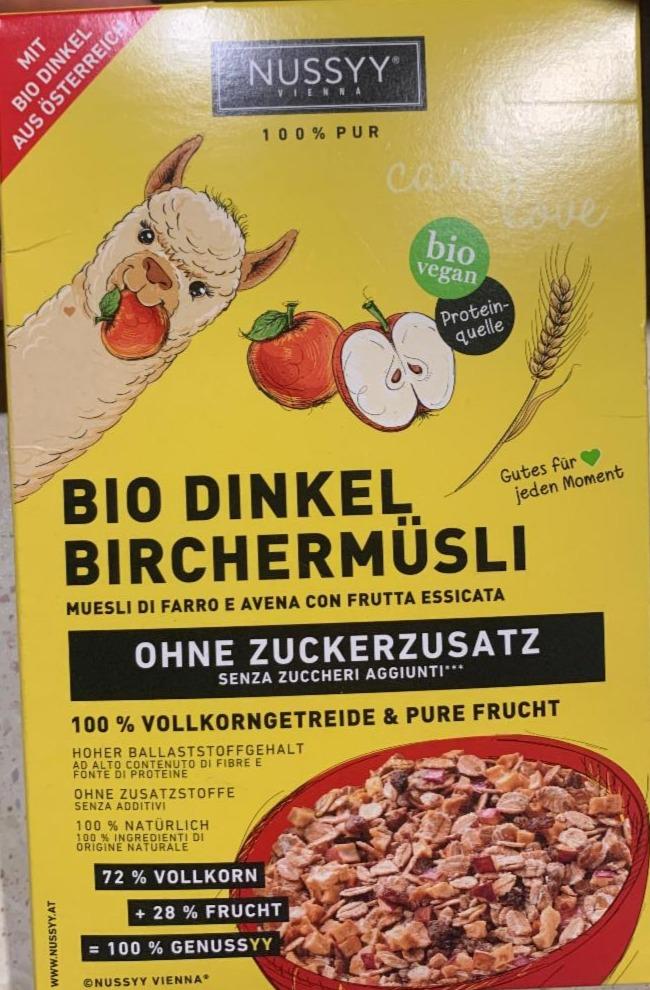 Fotografie - Bio Dinkel Birchermüsli Nussyy