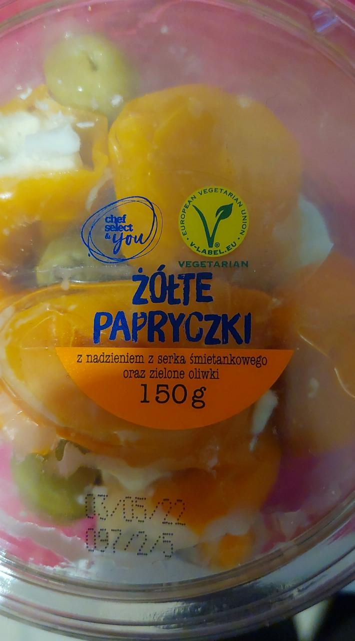 Fotografie - Żółte papryczki nadziane serkiem Chef Select