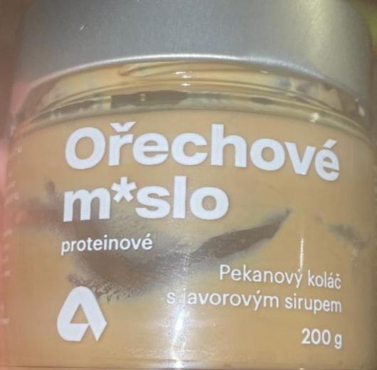 Fotografie - Ořechové m*slo proteinové, pekanový koláč a javorový sirup