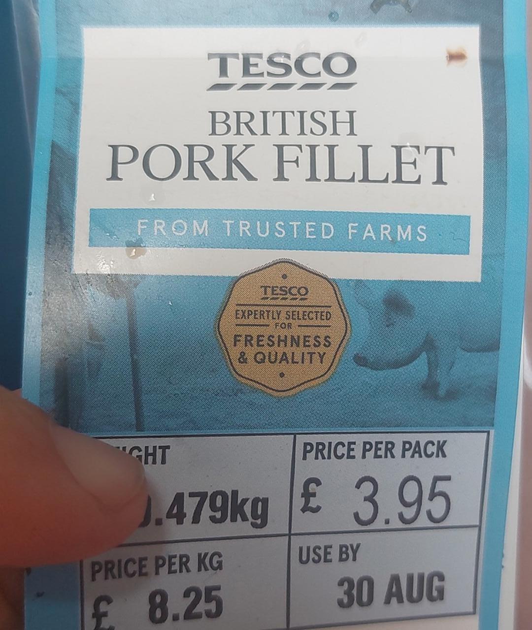 Fotografie - British pork fillet Tesco