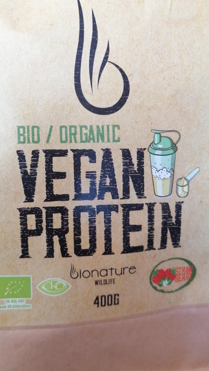 Fotografie - Vegan protein strawberry bionature