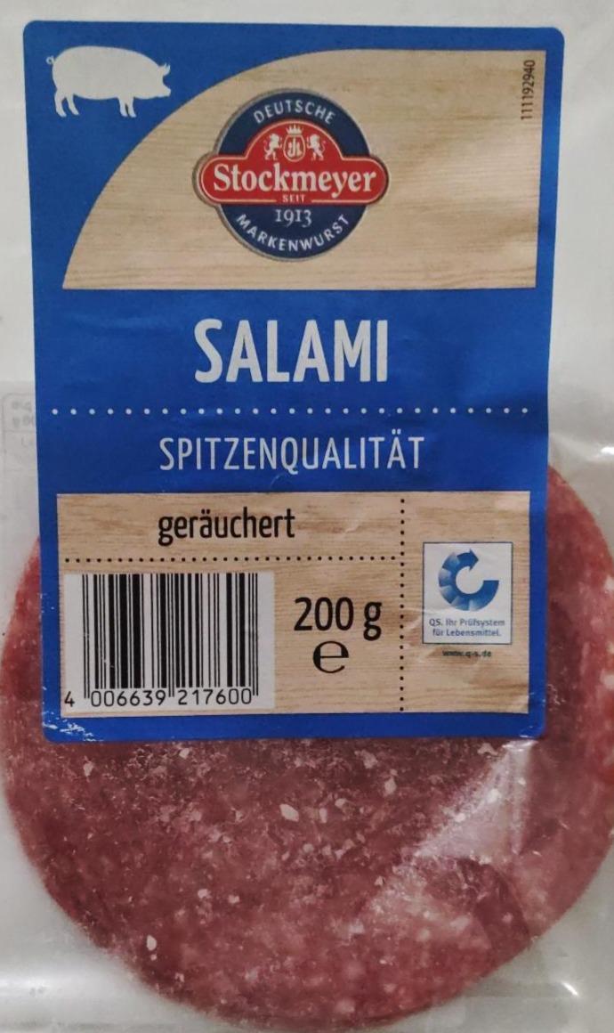 Fotografie - Salami geräuchert Spitzenqualität Stockmeyer