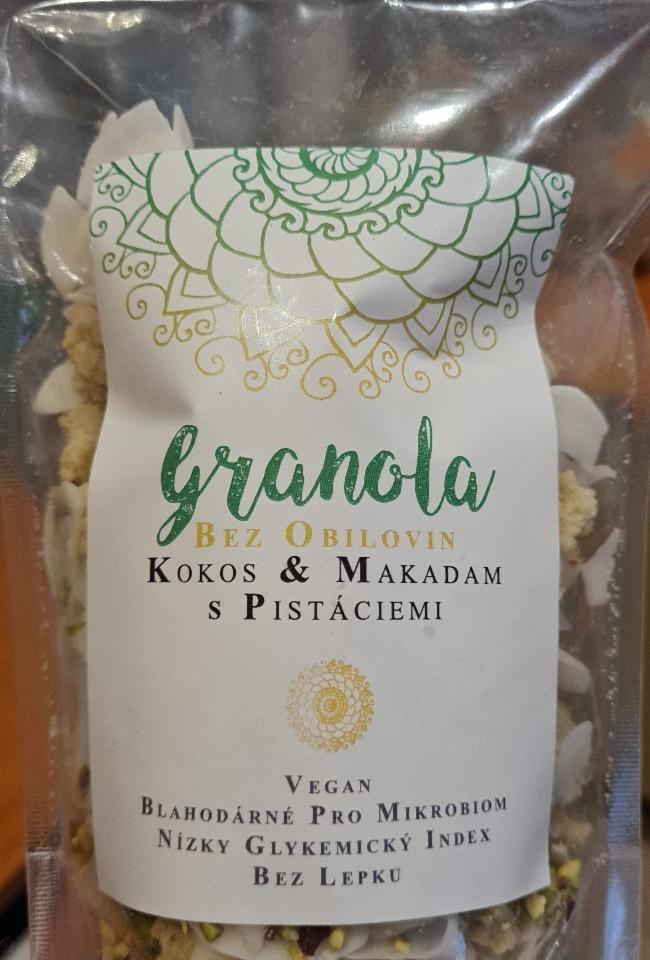 Fotografie - Granola bez obilovin kokos & makadam s pistáciemi