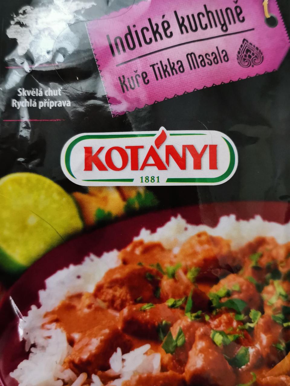 Fotografie - Kuře tikka masala Kotányi