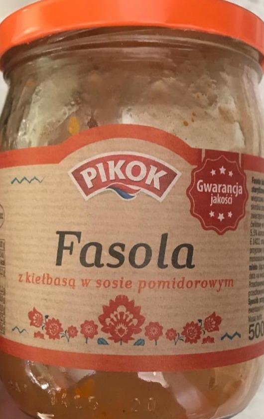 Fotografie - Fasola z kiełbasą w sosie pomidorowym Pikok