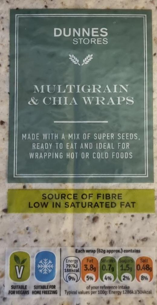 Fotografie - Multigrain & chia wraps Dunnes stores