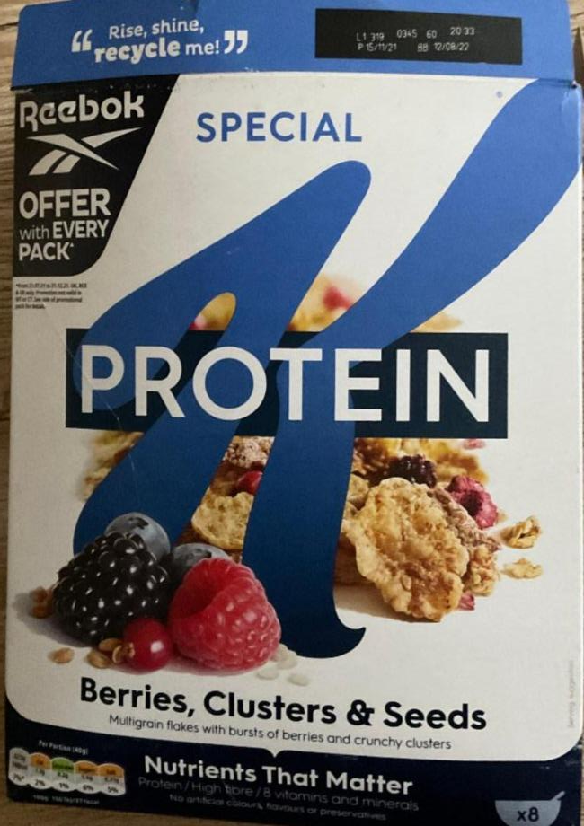 Fotografie - Special Protein berries clusters & seeds Kelloggs