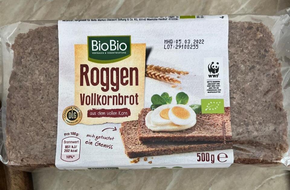 Fotografie - Roggen Vollkornbrot BioBio