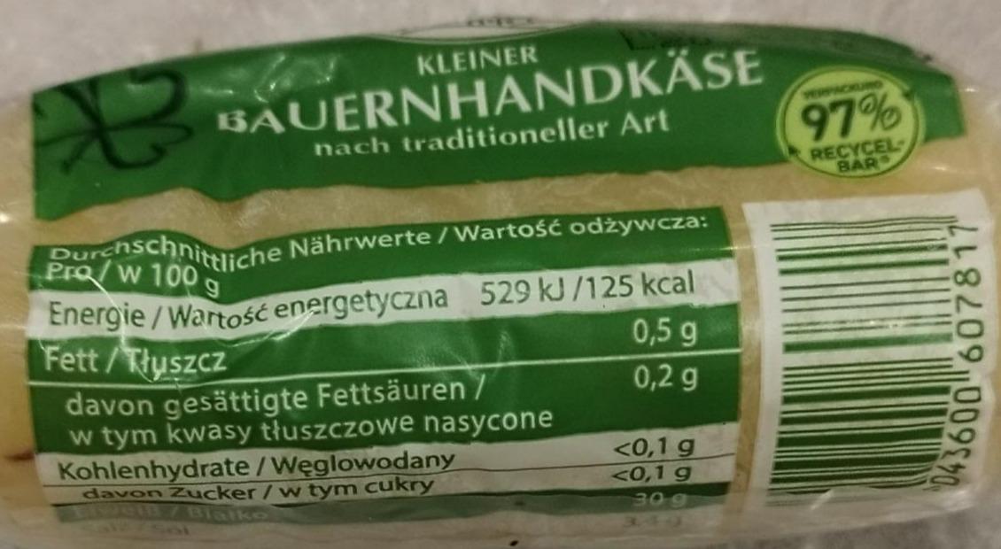 Fotografie - Kleiner Bauernhandkäse Kleehof