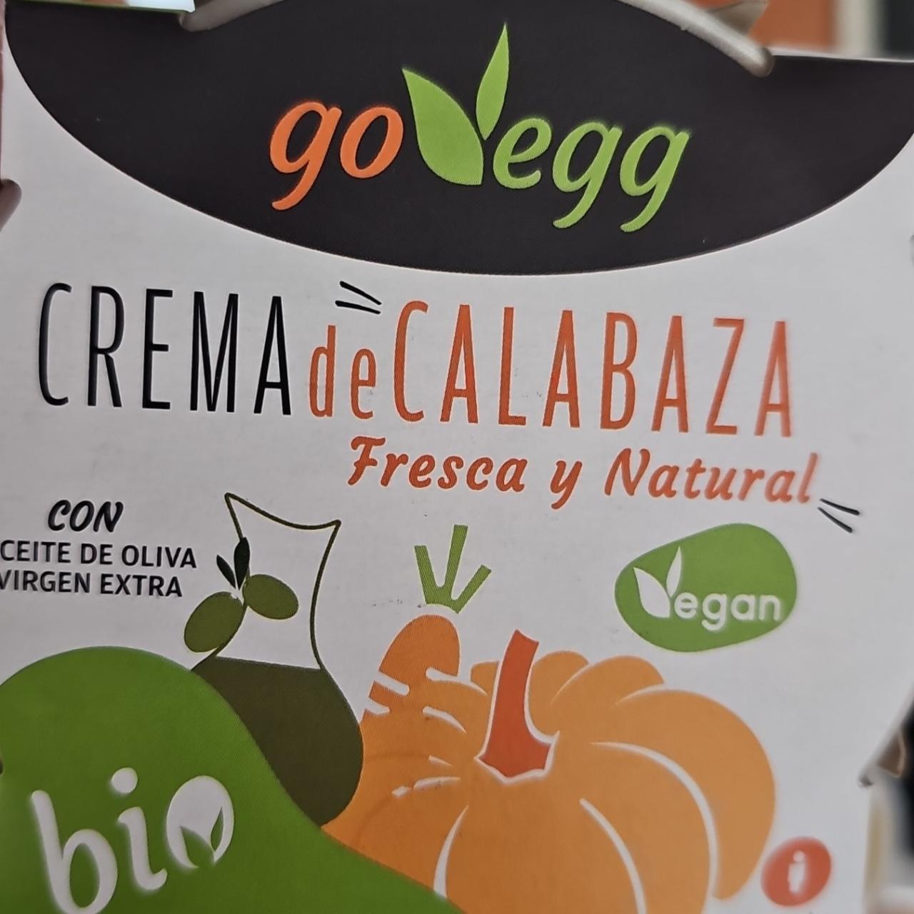 Fotografie - Crema de calabaza fresca y natural Go Vegg