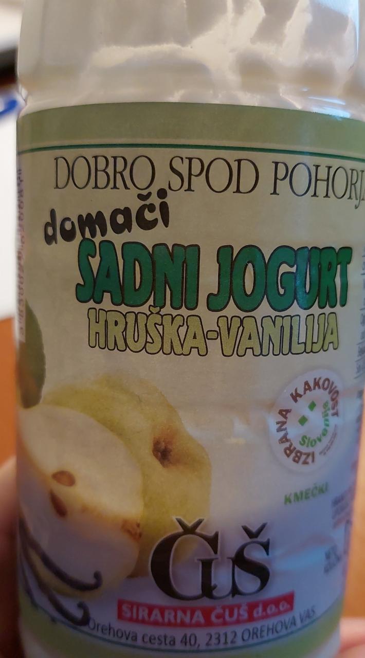 Fotografie - Sadni Jogurt Hruška-Vanilija Dobro spod Pohorja