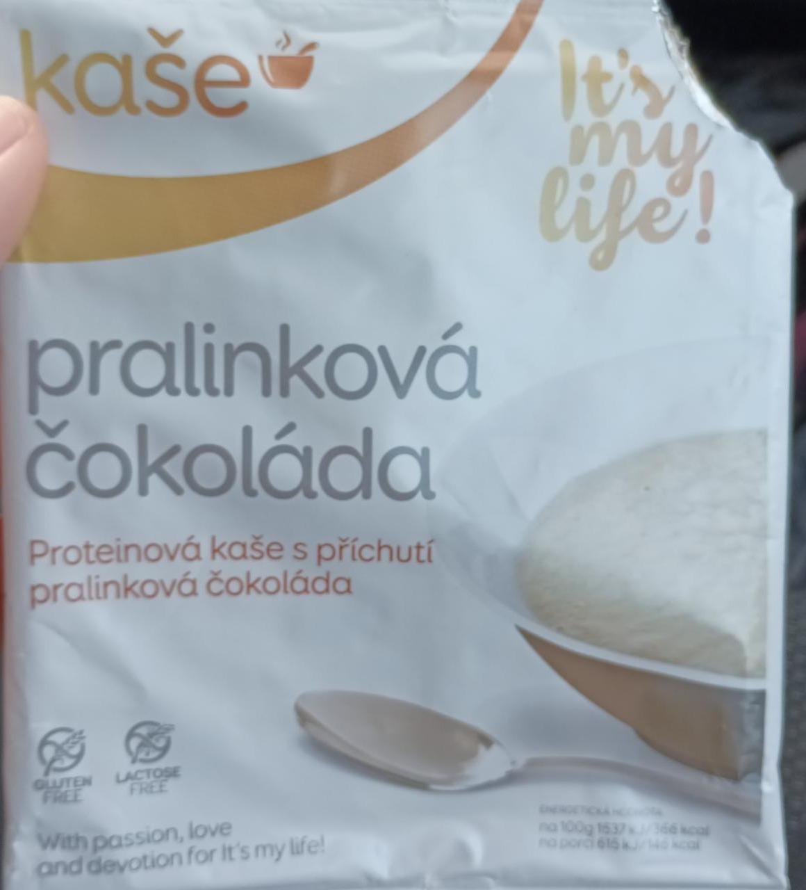 Fotografie - Proteinová kaše s příchutí pralinková čokoláda It's my life!