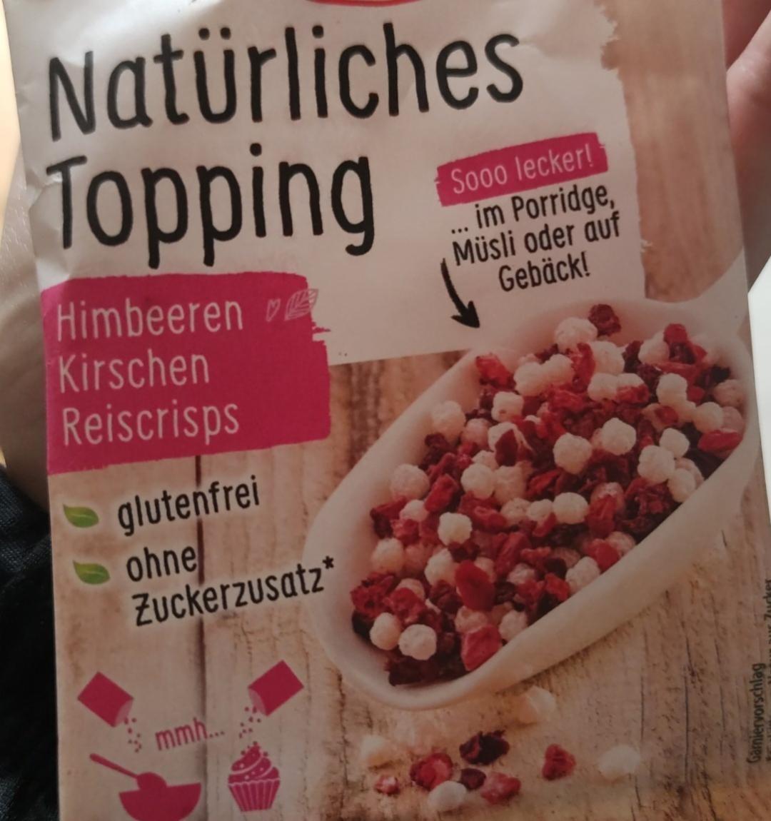 Fotografie - Natürliches Topping, Himbeeren, Kirschen, Reiscrisps RUF