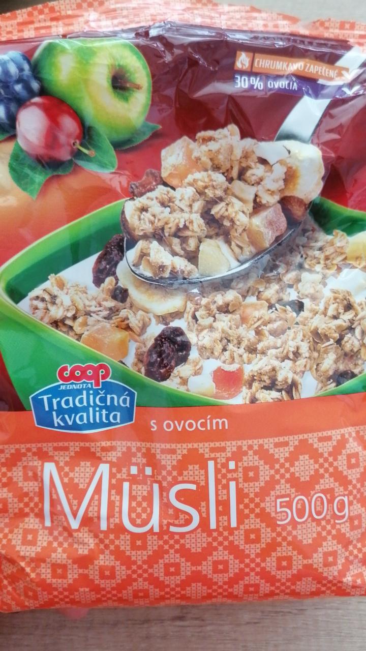 Fotografie - Müsli s ovocem Coop Jednota