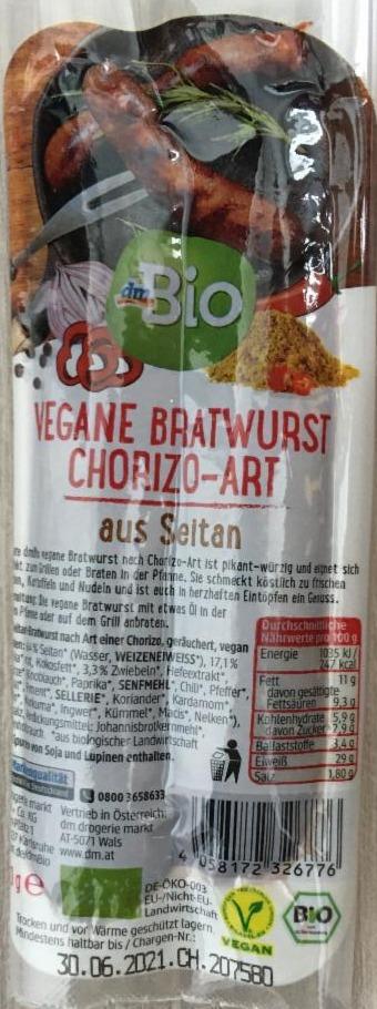 Fotografie - Vegane Bratwurst Chorizo-Art dmBio