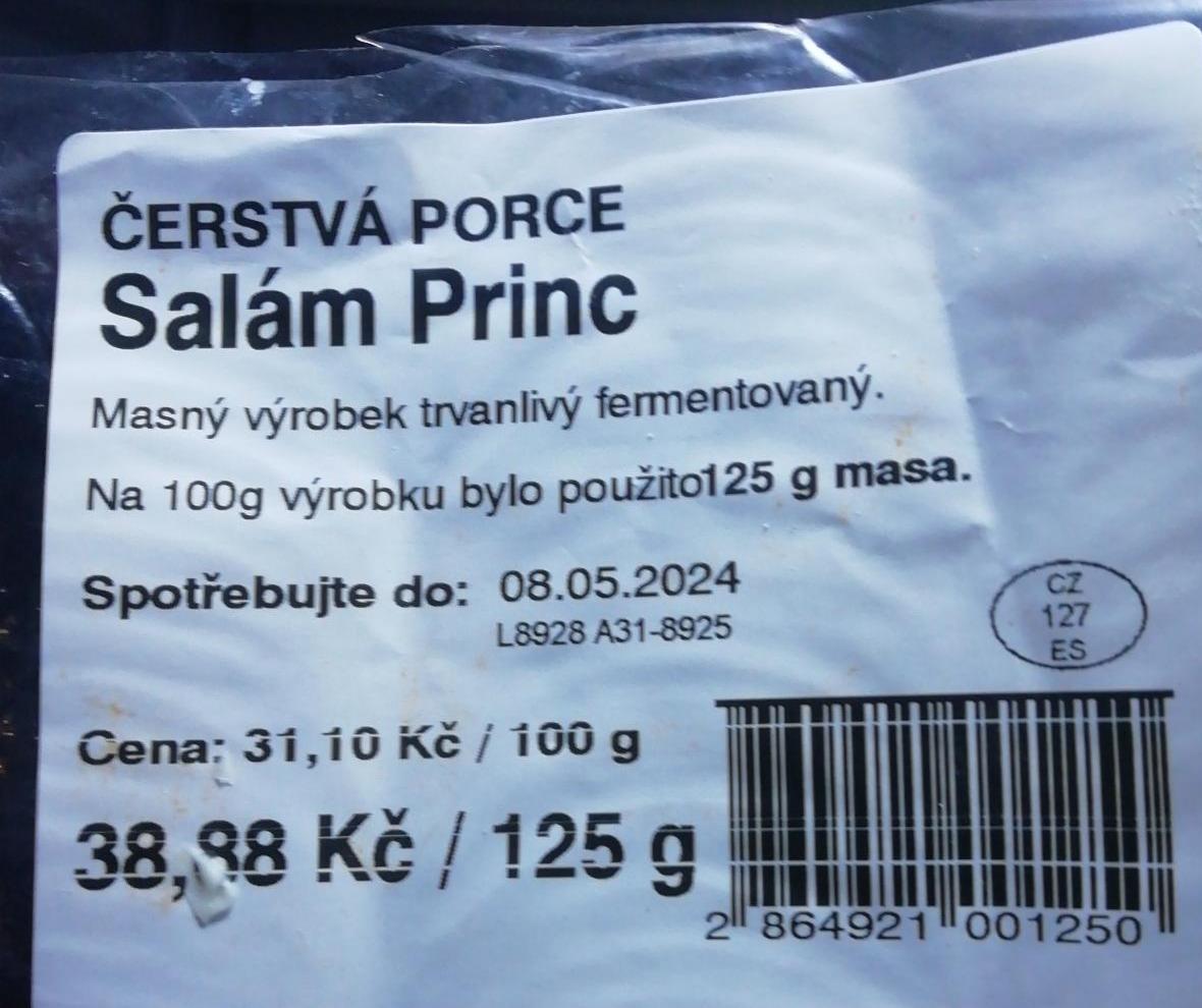 Fotografie - Salám Princ Čerstvá porce