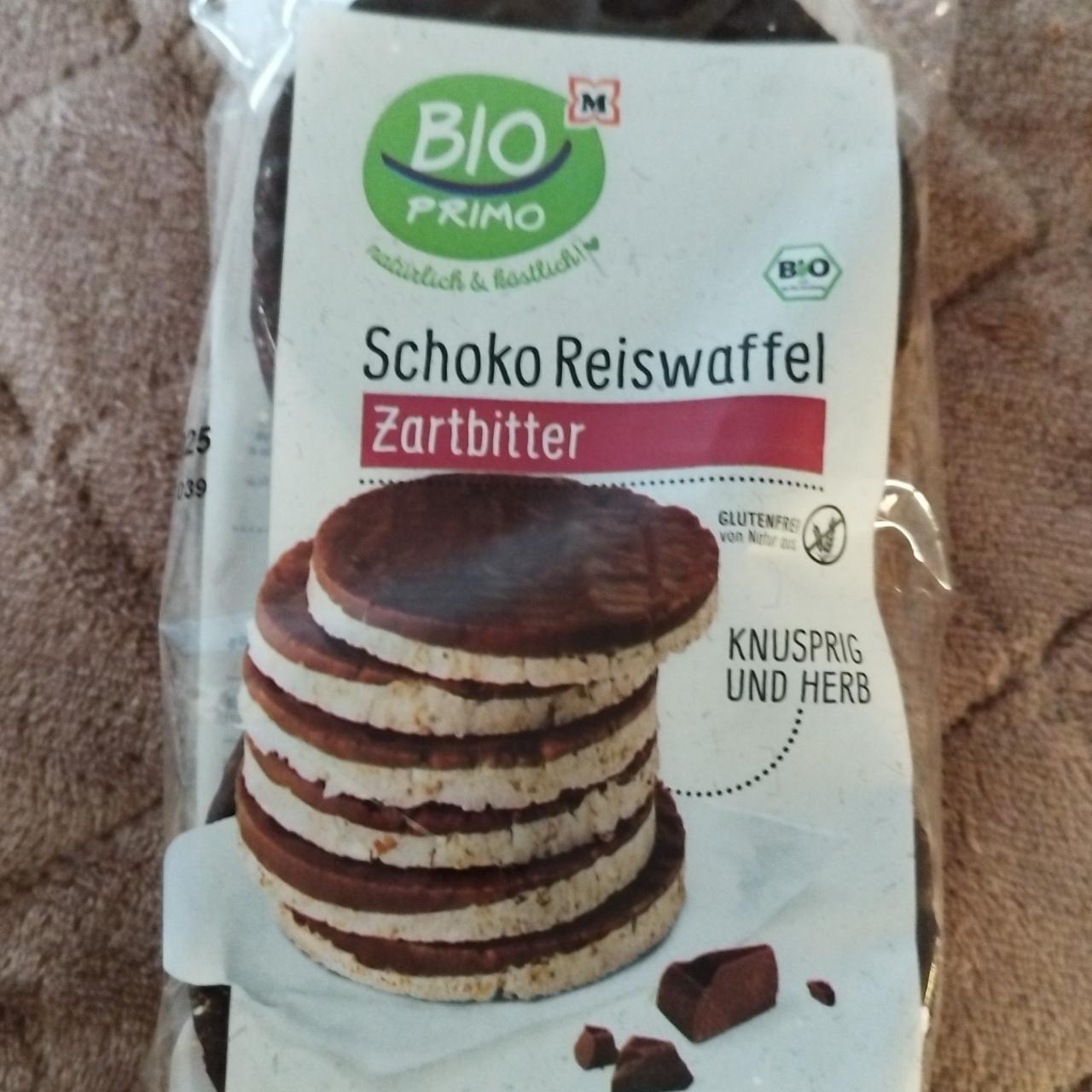 Fotografie - Schoko Reiswaffel Zartbitter Bio Primo