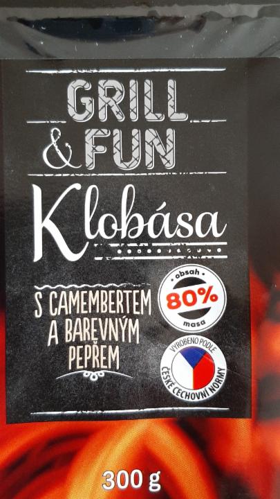 Fotografie - Klobása s camembertem a barevným pepřem Gril & Fun