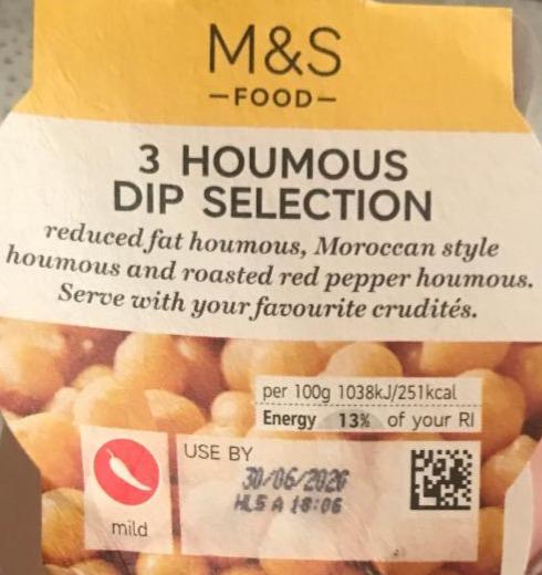 Fotografie - 3 Houmous dip selection M&S Food