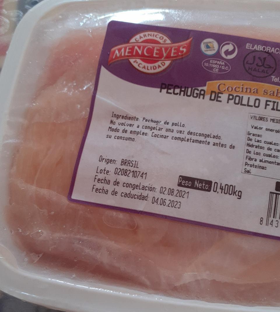 Fotografie - pechuga de pollo fileteada