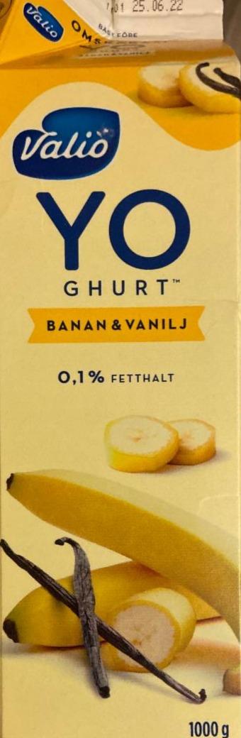 Fotografie - Valio YOghurt Banan & Vanilj