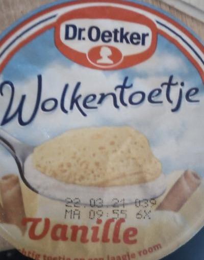 Fotografie - wolkentoetje vanille Dr. Oetker