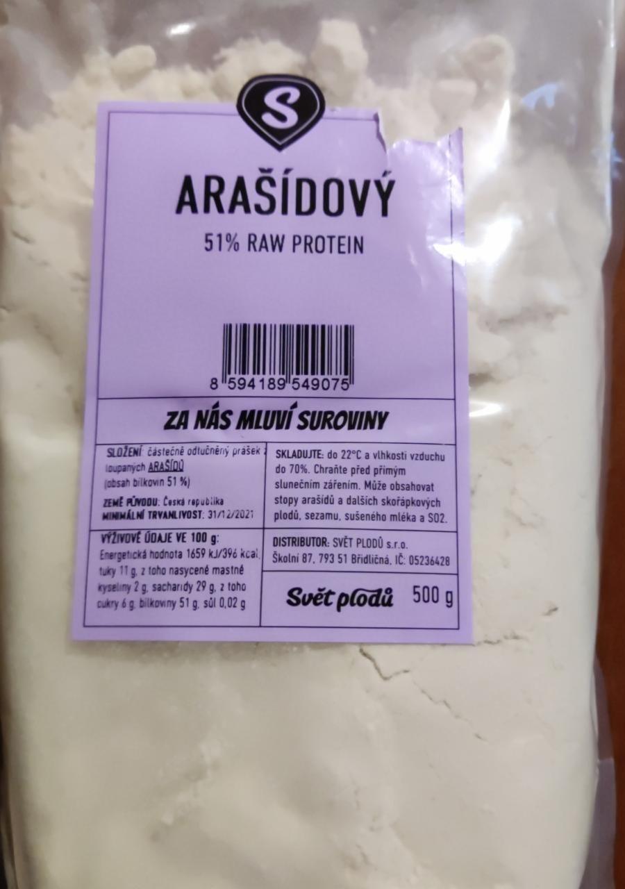 Fotografie - Arašídový 51% raw protein Svět plodů