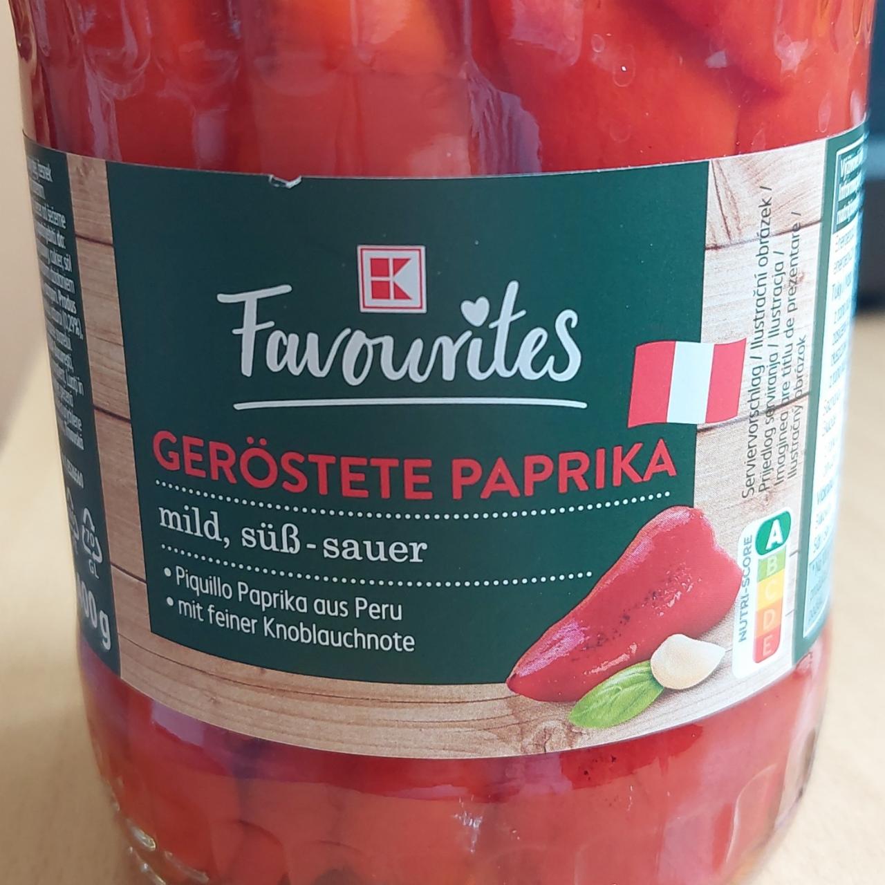 Fotografie - Geröstete Paprika mild K-Favourites