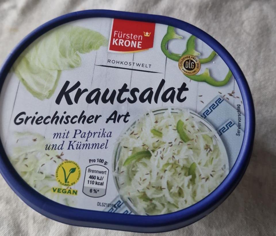 Fotografie - Krautsalat Griechischer Art Fürsten Krone