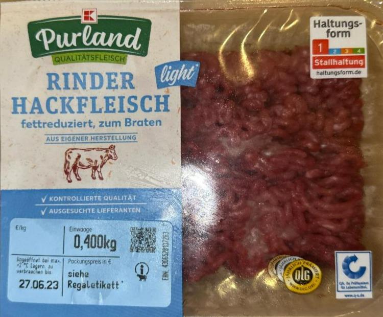 Fotografie - Rinder Hackfleisch light Purland